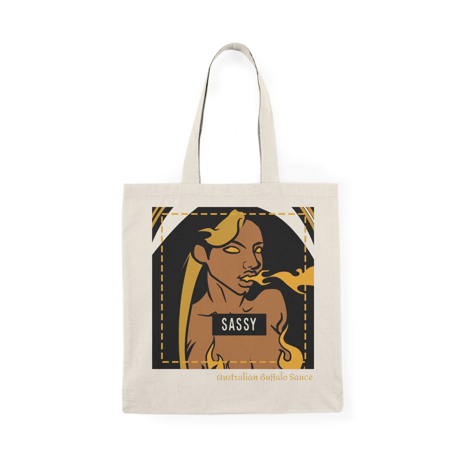 "Sassy" Natural Tote Bag