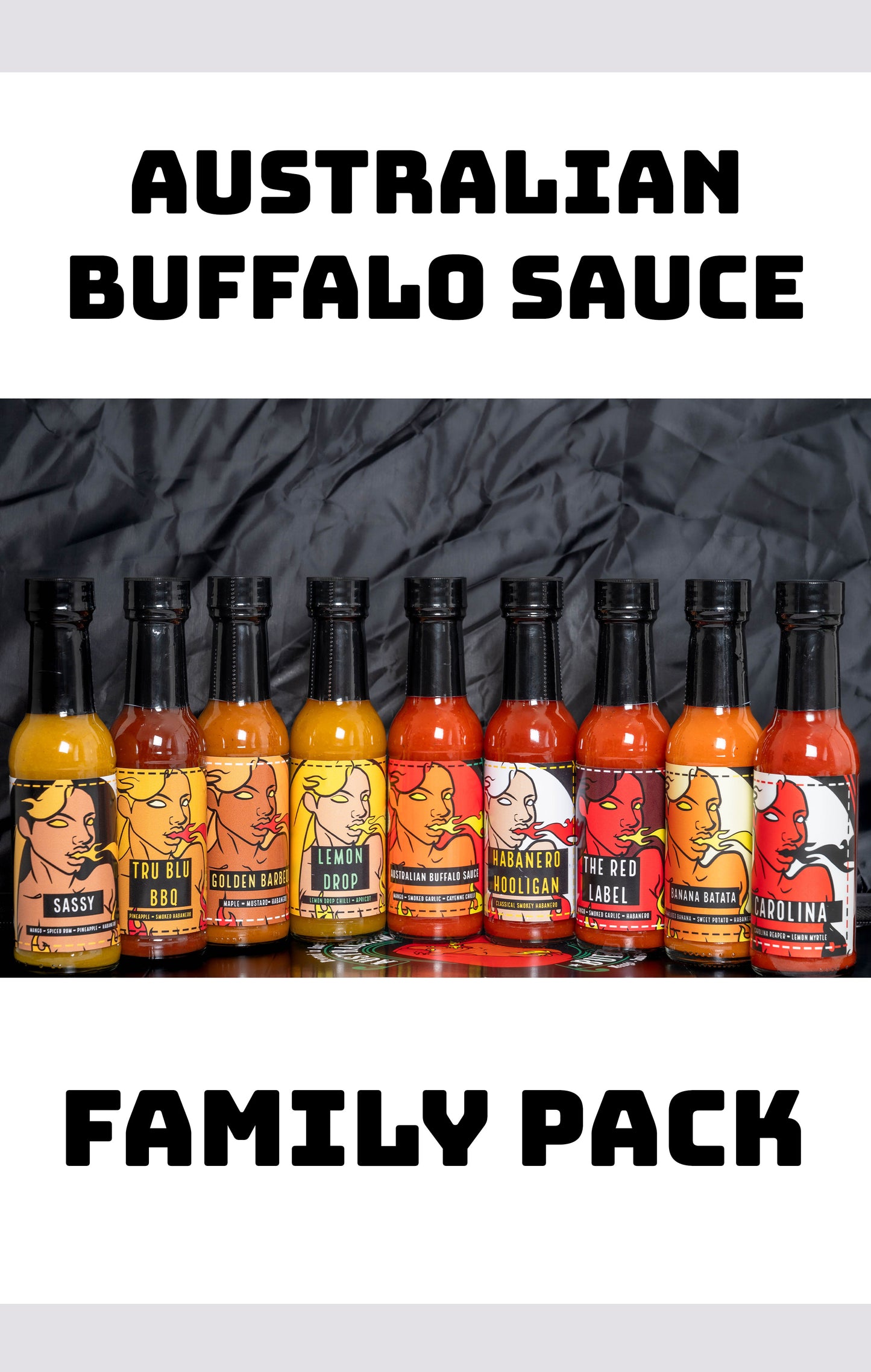 Full Range of Australian Buffalo Sauce