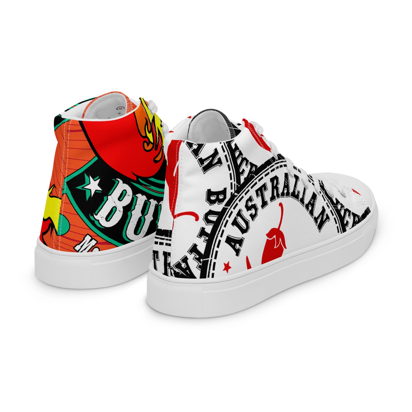 Australian Buffalo Sauce Men’s high top canvas shoes